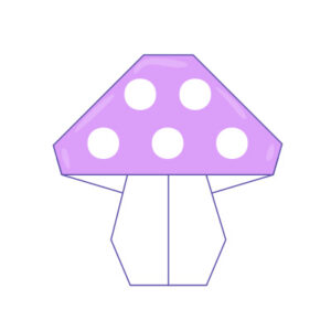 Origami Mushroom