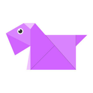 Origami Schnauzer Dog