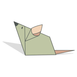 Easy Origami Mouse